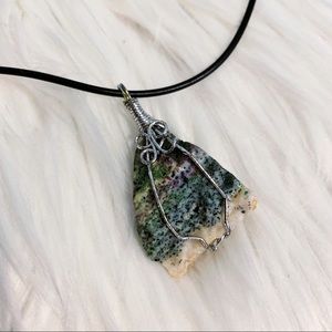 Handmade African Raw Gemstone necklace